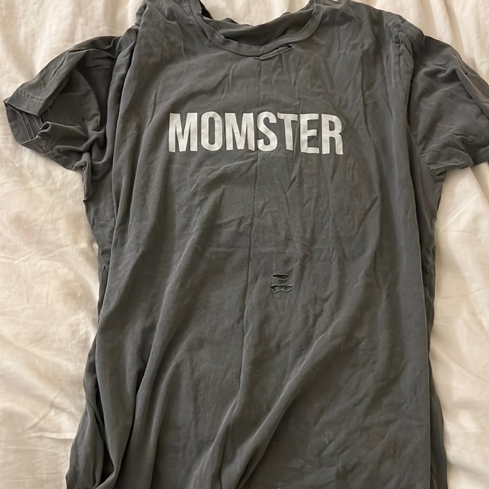 Vici distressed “momster” tee